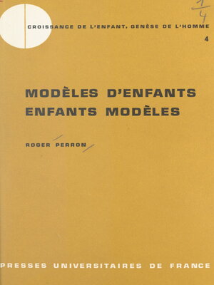 cover image of Modèles d'enfants, enfants modèles